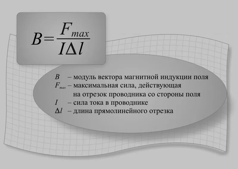 Модуль вектора магнитной индукции определяется формулой