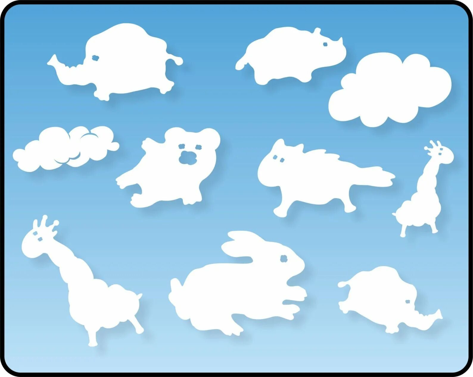Облака в виде животных. Облака похожие на животных. Облако в виде коровы. Облака в форме животных для детей.