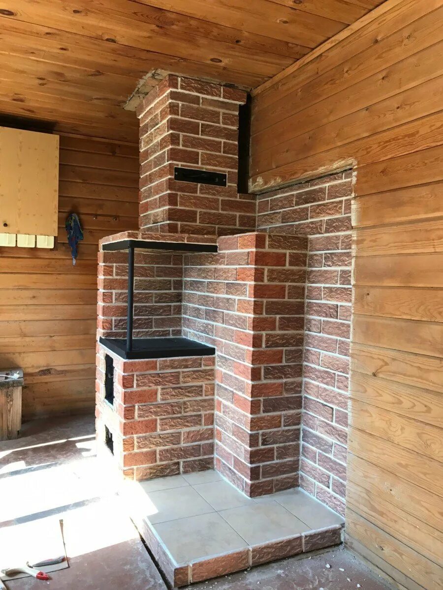 Кирпичная печь в частный дом. Отопительно варочная печь шведка малютка. отделка печки. отделка кирпичных печей. отделка печи в доме.