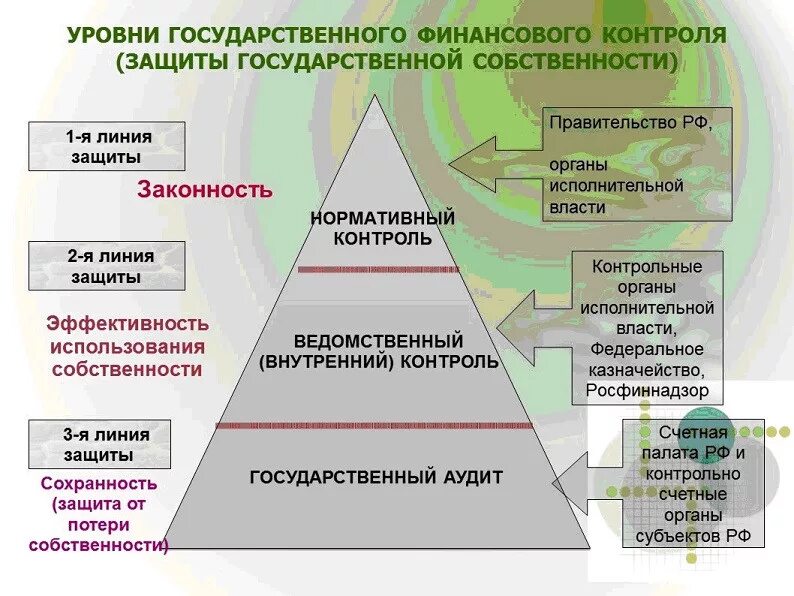 Уровни организации государственного контроля