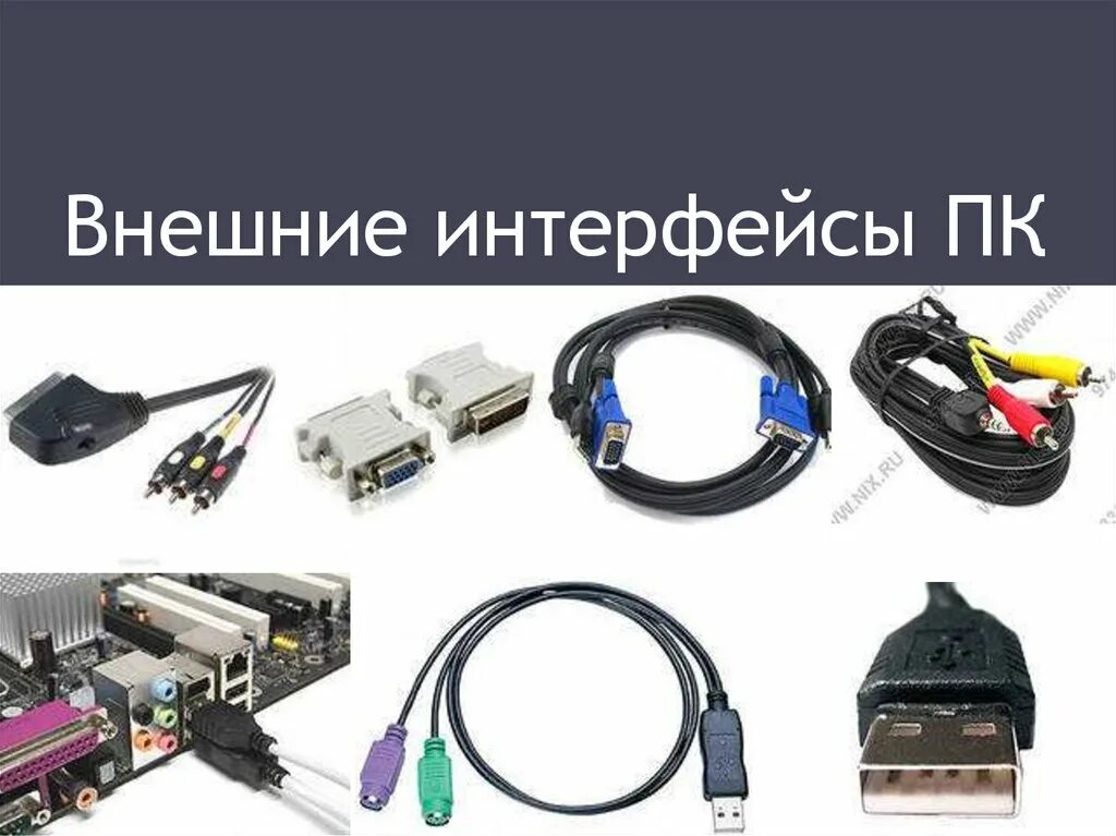 Внешние интерфейсы для подключения периферии. Внешние Порты ПК. Разъемы для подключения периферийных устройств. Интерфейс компьютера.