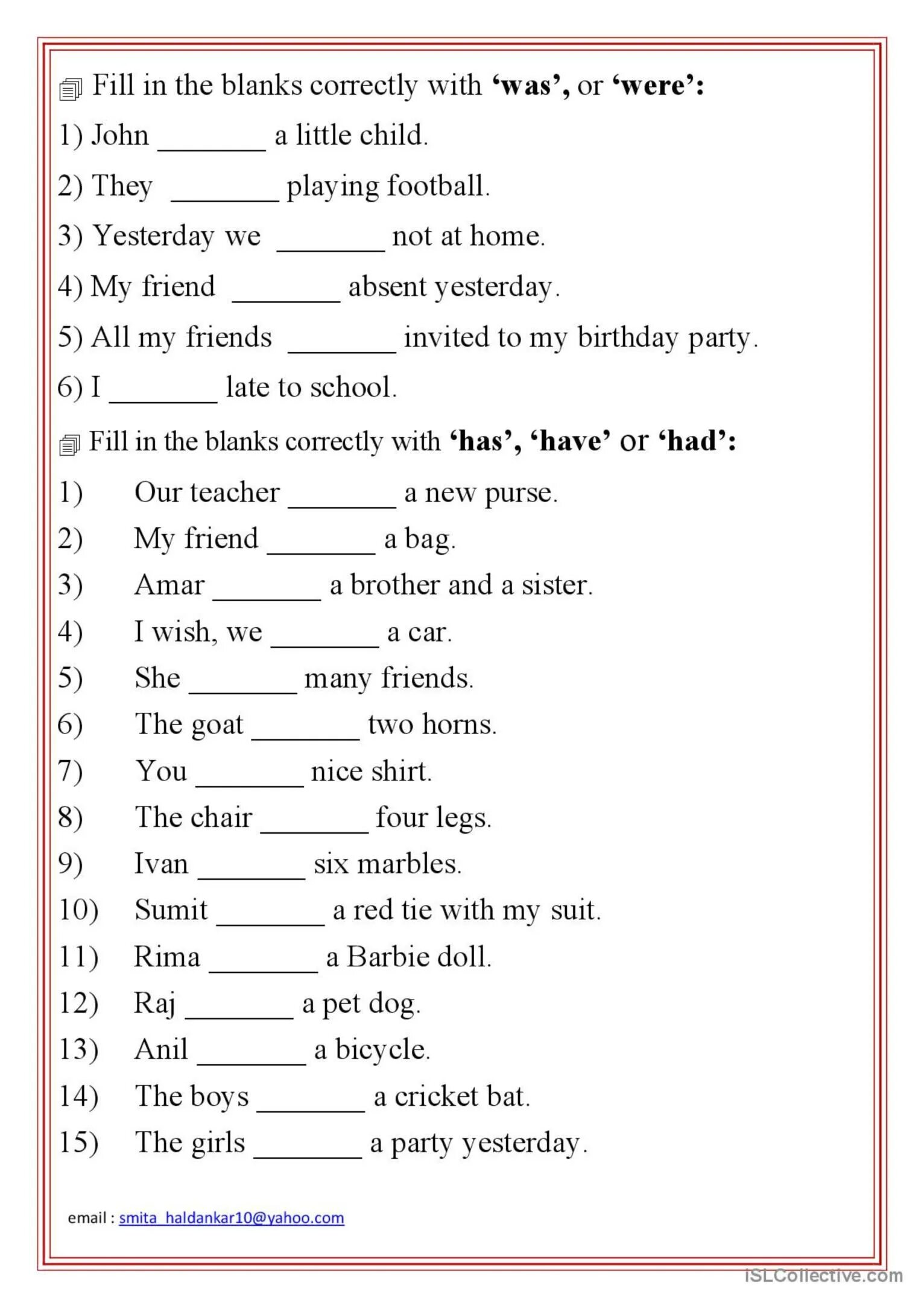 The verb to have упражнения. Английский was were упражнения. Английский упражнения was were Worksheet. To be was were упражнения. Was were упражнения для детей.