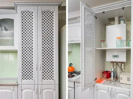 Скрытый газовый котел на кухне