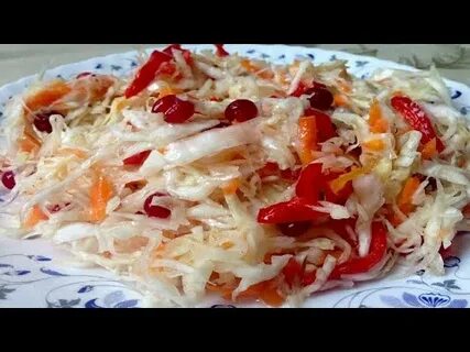 Капуста квашеная с перцем и уксусом