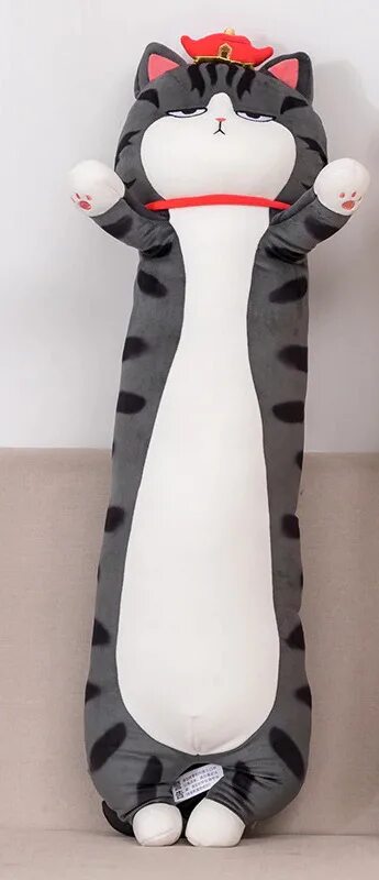 Кот 70 см. Кот подушка длинный. игрушка подушка кот длинный. мягкая игрушка длинный кот подушка. котик подушка длинная большая.