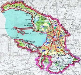 Состав территории санкт петербурга