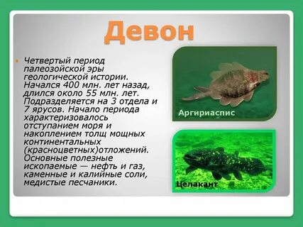 Девон какая эра