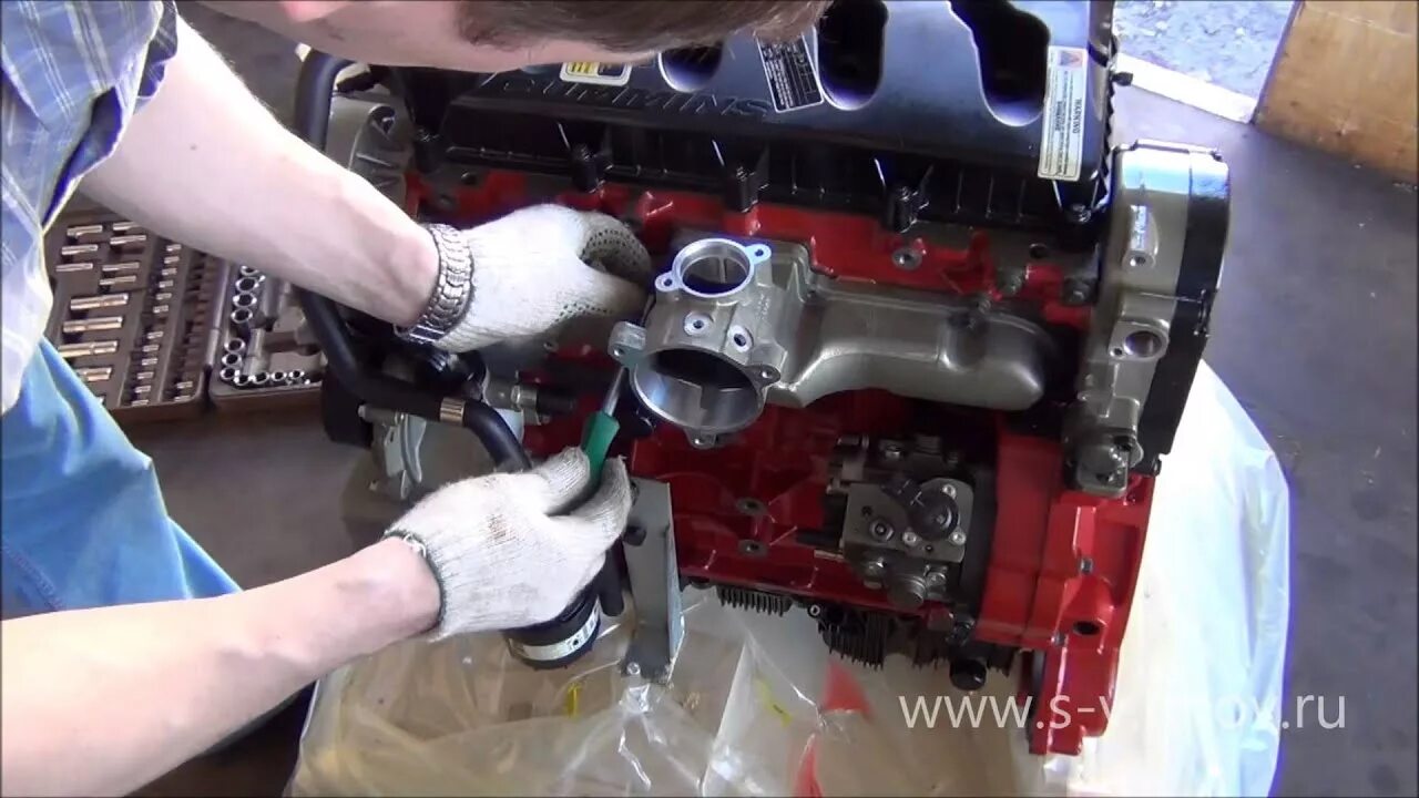 Дроссель для двигателя Cummins ISF 2.8L ЕВРО4 4994707 крепление и демонтаж - You