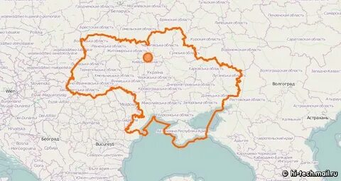 От границы украины до татарстана сколько километров