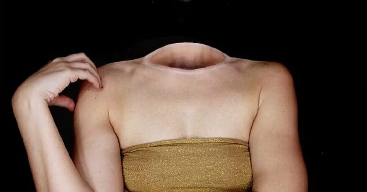 Безголовое тело женщины. Женщины без головы фото.
