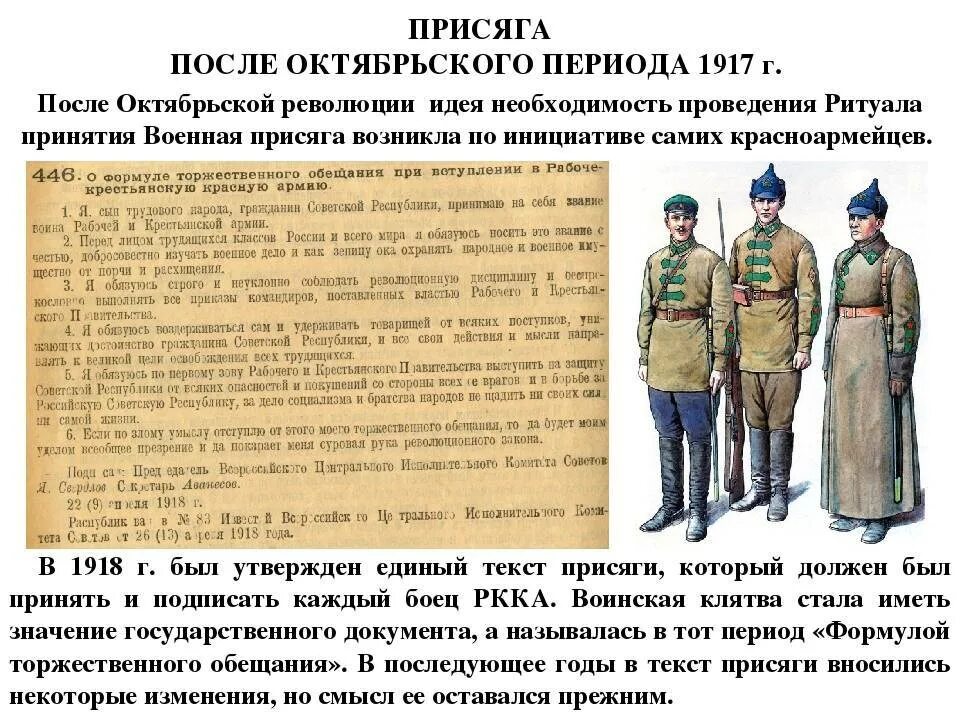 Клятва в армии. Воинские ритуалы принятия военной присяги. Присяга РККА 1918. Присяга красной армии.