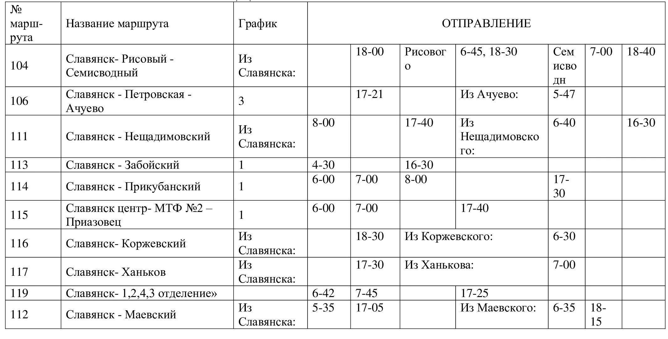 Расписание автобуса стадион петровское. Расписание автобусов Забойский Славянск. Расписание автобусов Славянск-на-Кубани. Расписание маршруток Славянск на Кубани. Расписание автобусов Анастасиевская Славянск-на-Кубани.
