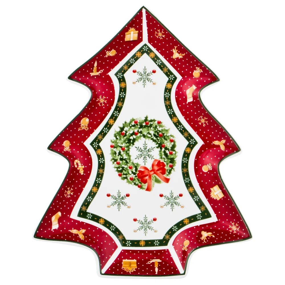 Collection 26. Lefard блюдо Рождественская коллекция. Блюдо новогоднее елка Лефард. Christmas collection. Блюдо сервировочное новый год 21 см.