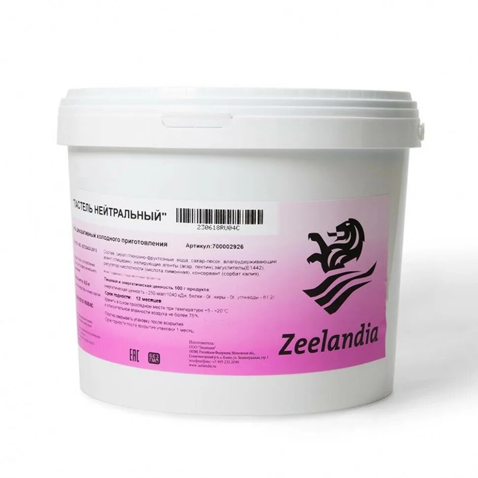 Зиландия. Палетта нейтральная холодная 6 кг Zeelandia. Гель клубника пастель (6,5 кг/вед) Зеландия. Гель нейтральный кондитерский. Нейтральный гель кондитерский для покрытия.