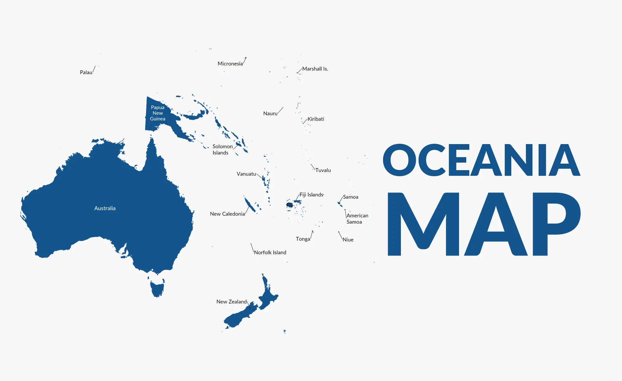 Страны океании австралия и новая зеландия. Океания на карте. Карта Австралии и Океании. Карта Океании со странами. Территория Австралии и Океании.