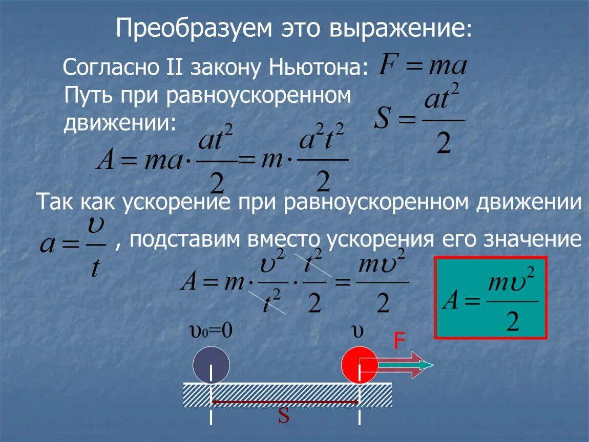 Формула связывающая скорость