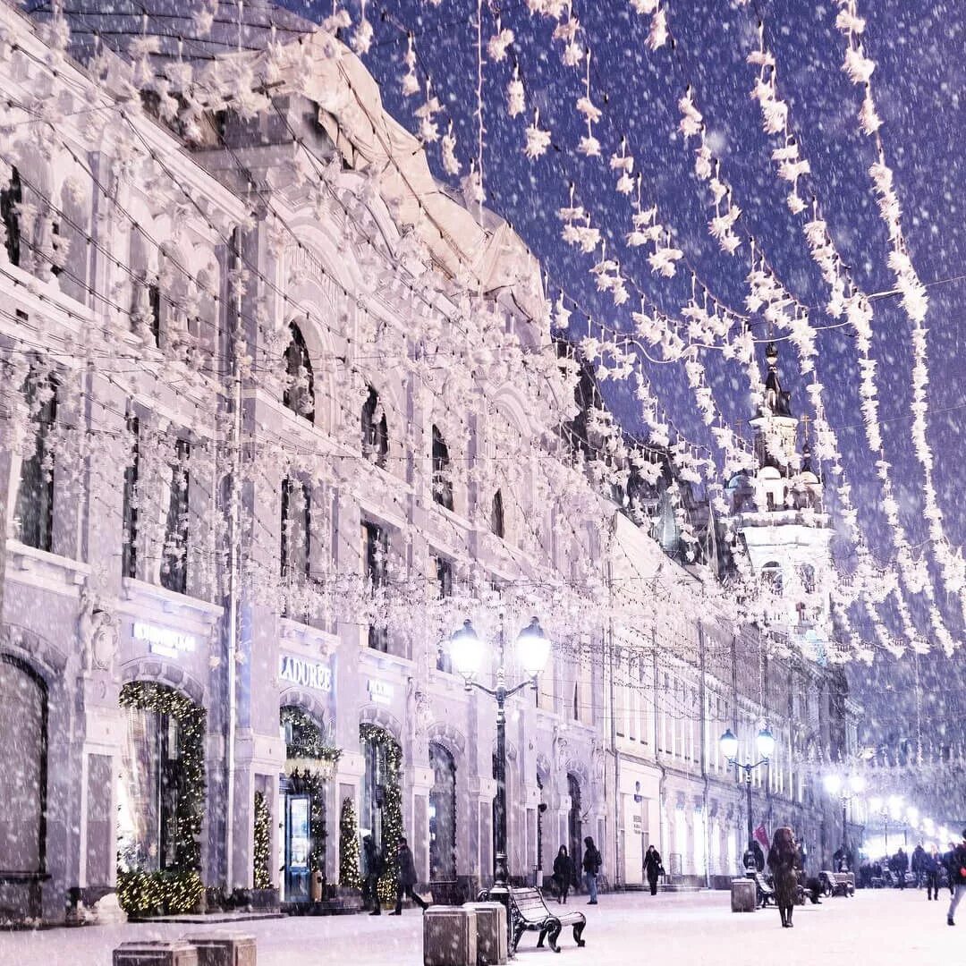 Декабрь 2025 зима. Никольская улица москва. зимняя москва. зима в москве. москва зимой.