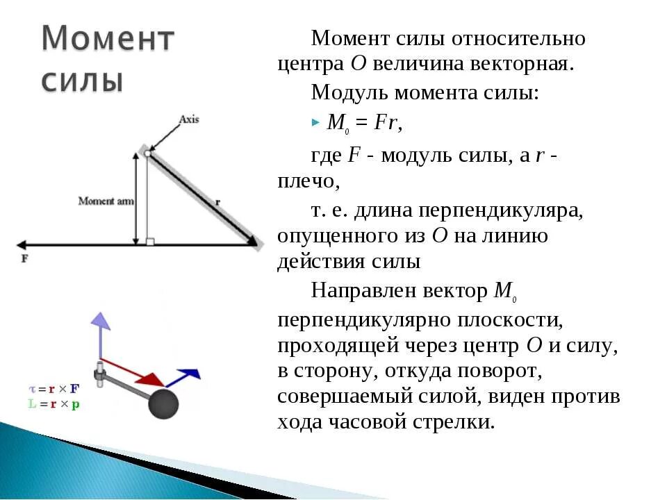 Момент силы через плечо силы. Момент силы физика 9 класс. Момент силы 7 класс. Момент силы физика 10 класс. Момент силы формула физика.