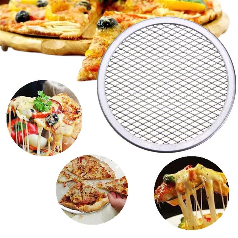 Сетка для пиццы d=31см. Алюм. MGSTEEL (ps12) 38717. Сетка для приготовления пиццы. Экран для пиццы.
