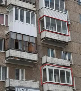 Балкон пятиэтажки