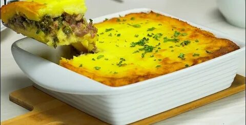 Запеканка пюре с мясом