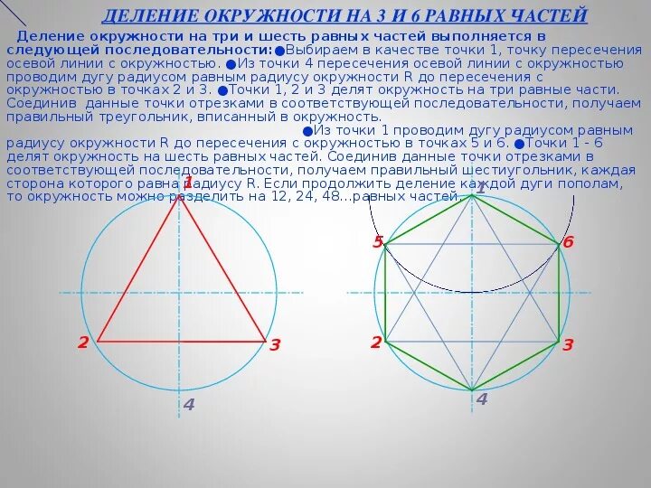 Можно ли разделить. Деление круга на 4 части циркулем. Делим окружность на 4 равные части. Деление окружности на 4 части. Деление окружности на равные части.