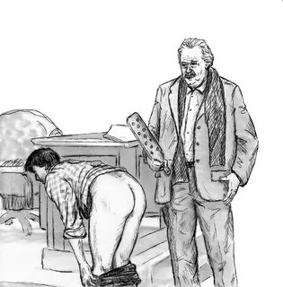 Men spank.
