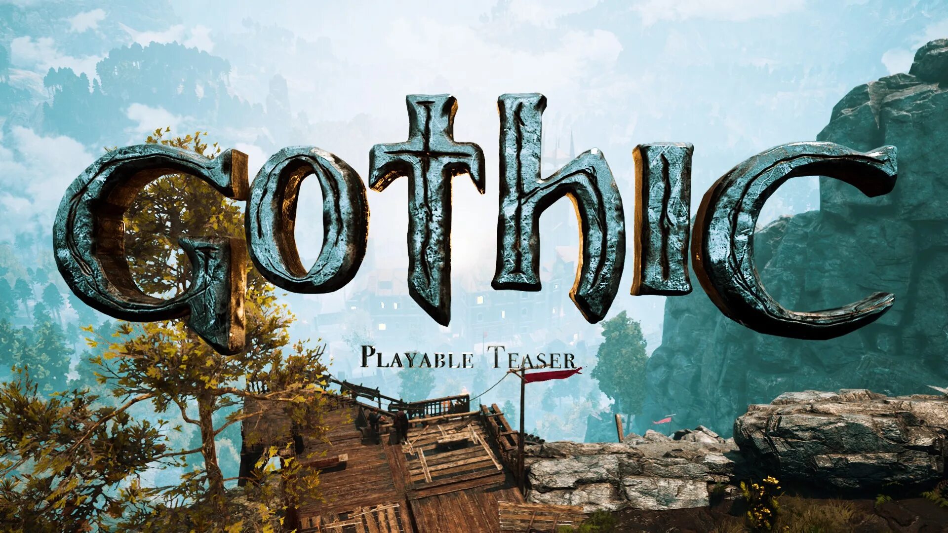 Gothic 1 remake дата. Готика 1 постер. gothic remake обложка. готика 1 обои 1920x1080. готика ремейк постер.