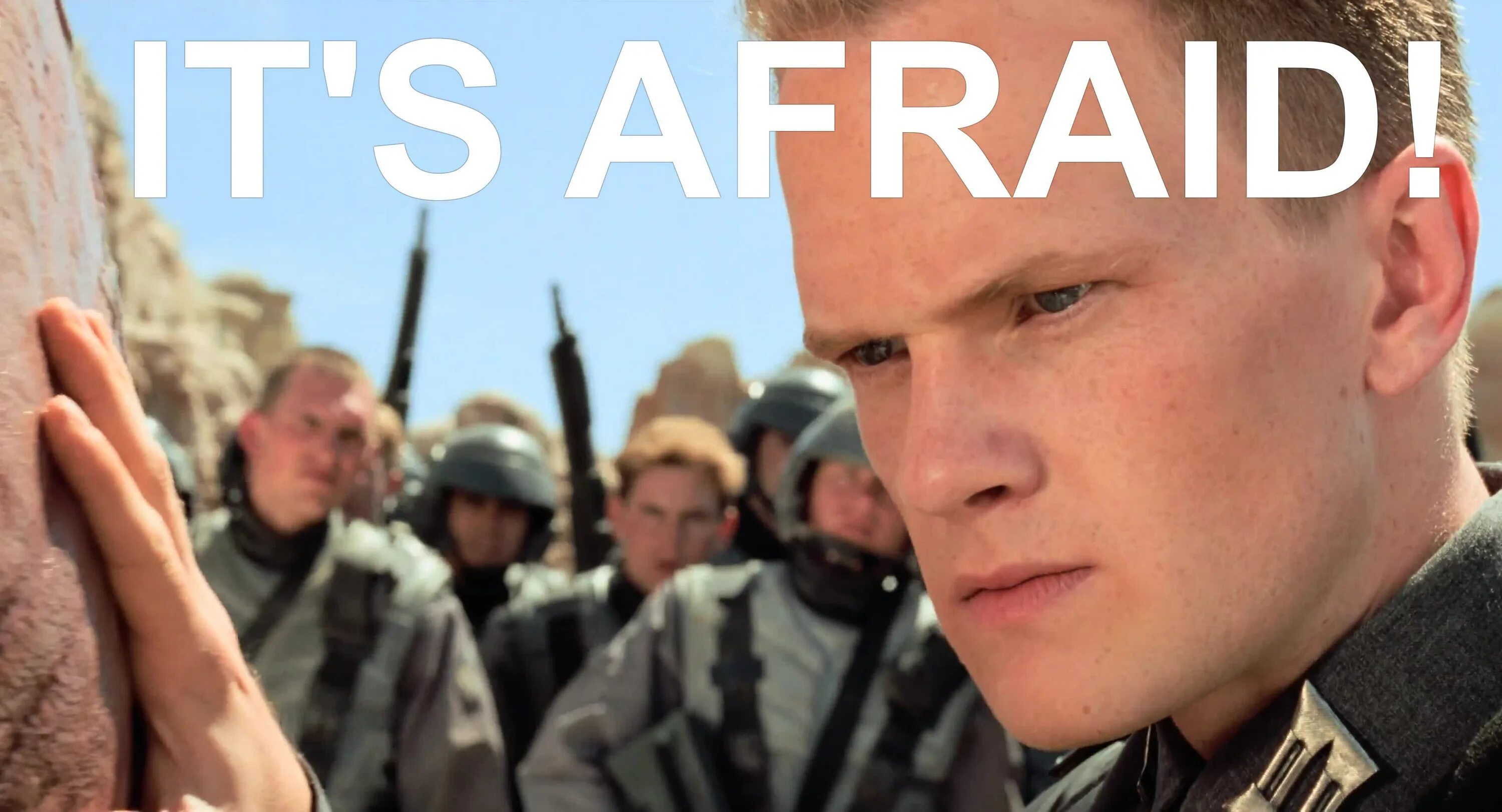 Neil Patrick Harris Starship Troopers. It s scared