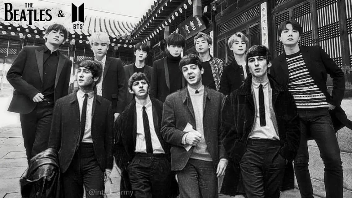 BTS Beatles. БТС популярнее Битлз. БТС пародия Битлз. The 21st century has