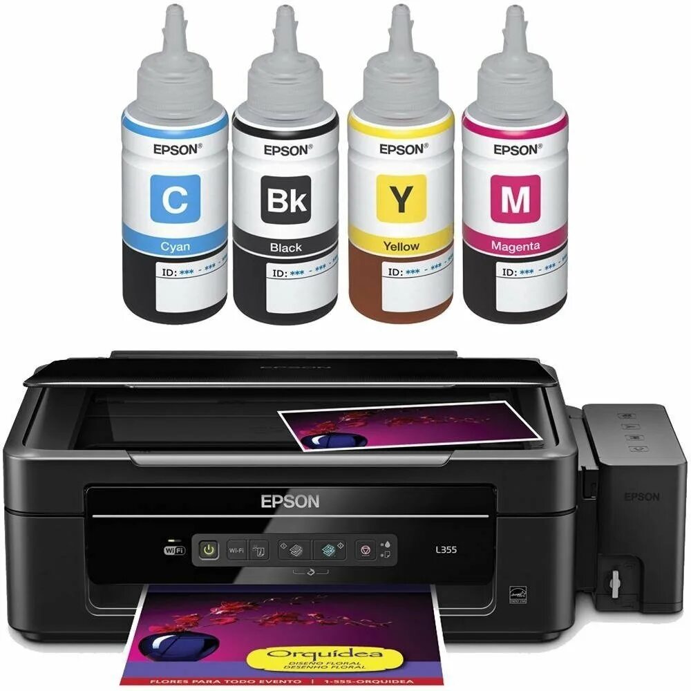 Цветные картриджи для принтера. Принтер Epson l355. Цветной принтер Epson l355.. Картридж для принтера Эпсон l355. Принтер Эпсон 355.