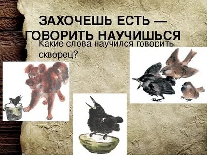 Захочешь есть говорить