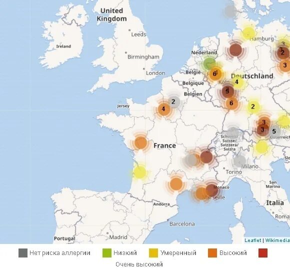 Пыльца нижний новгород. Карта пыления. Карта пыления в Европе. Мониторинг пыльцы. Пыление в Европе.