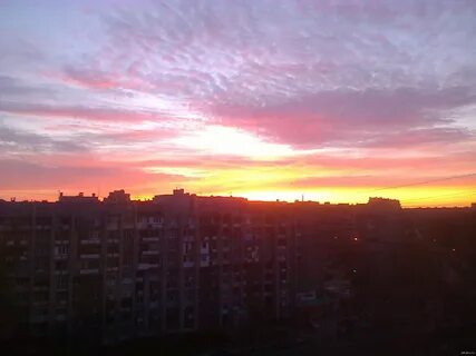 Восход солнца в лобне
