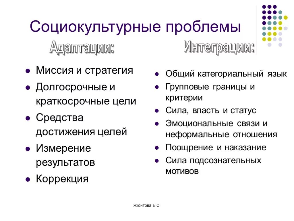 Социально культурные проблемы общества