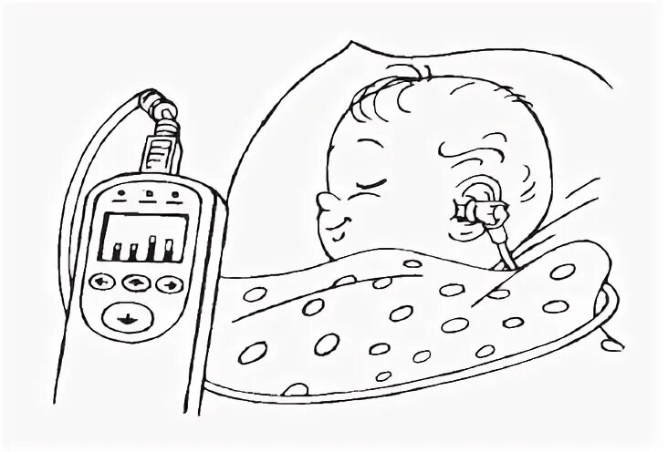 Прибор отоакустической эмиссии. Аудиологический скрининг новорожденных. Отоакустическая эмиссия у новорожденных. Аудиоскрининг новорожденных. Аудиологический скрининг рисунок.