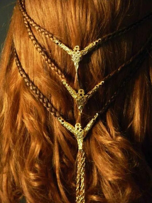 Брейд-косы Викинг. Кельты прически. Средневековые украшения для волос. Кельтские украшения для волос.