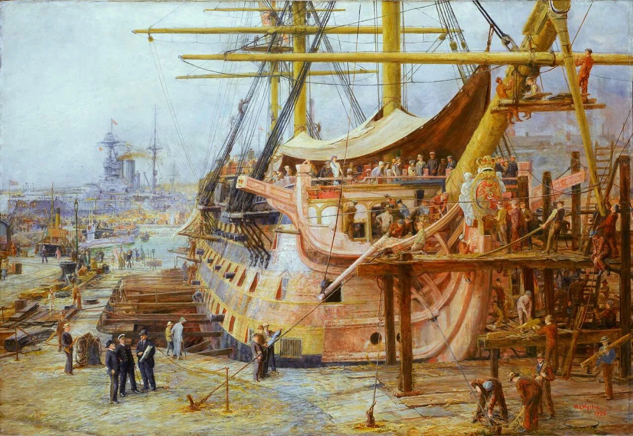 Эпоха парусного флота. HMS Victory 1805. Корабли Петра Петра 1.