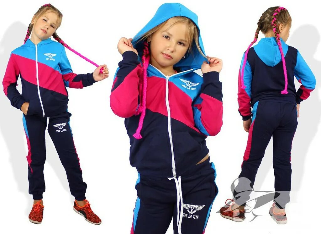 утепленный костюм для девочки