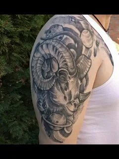 Tatuaggio ariete segno zodiacale