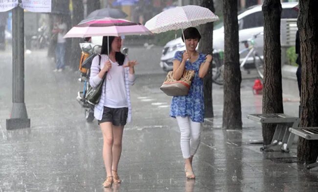 Город долгих дождей. Дожди в Южной Корее. Дождливое лето в Китае.