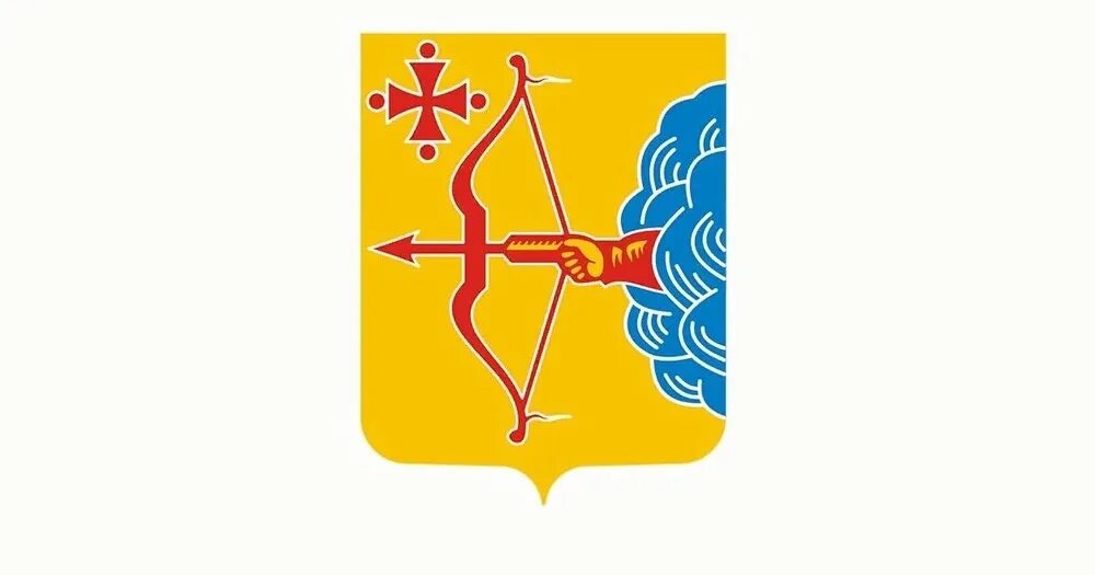 Купить Герб Кировской области 53х61 см, печатный, светлая рамка в Санкт-Петербур
