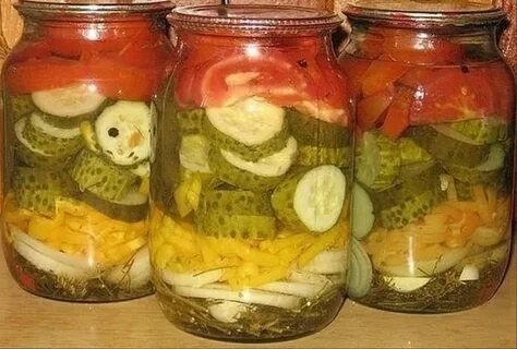 Огурцы и перцы консервированные