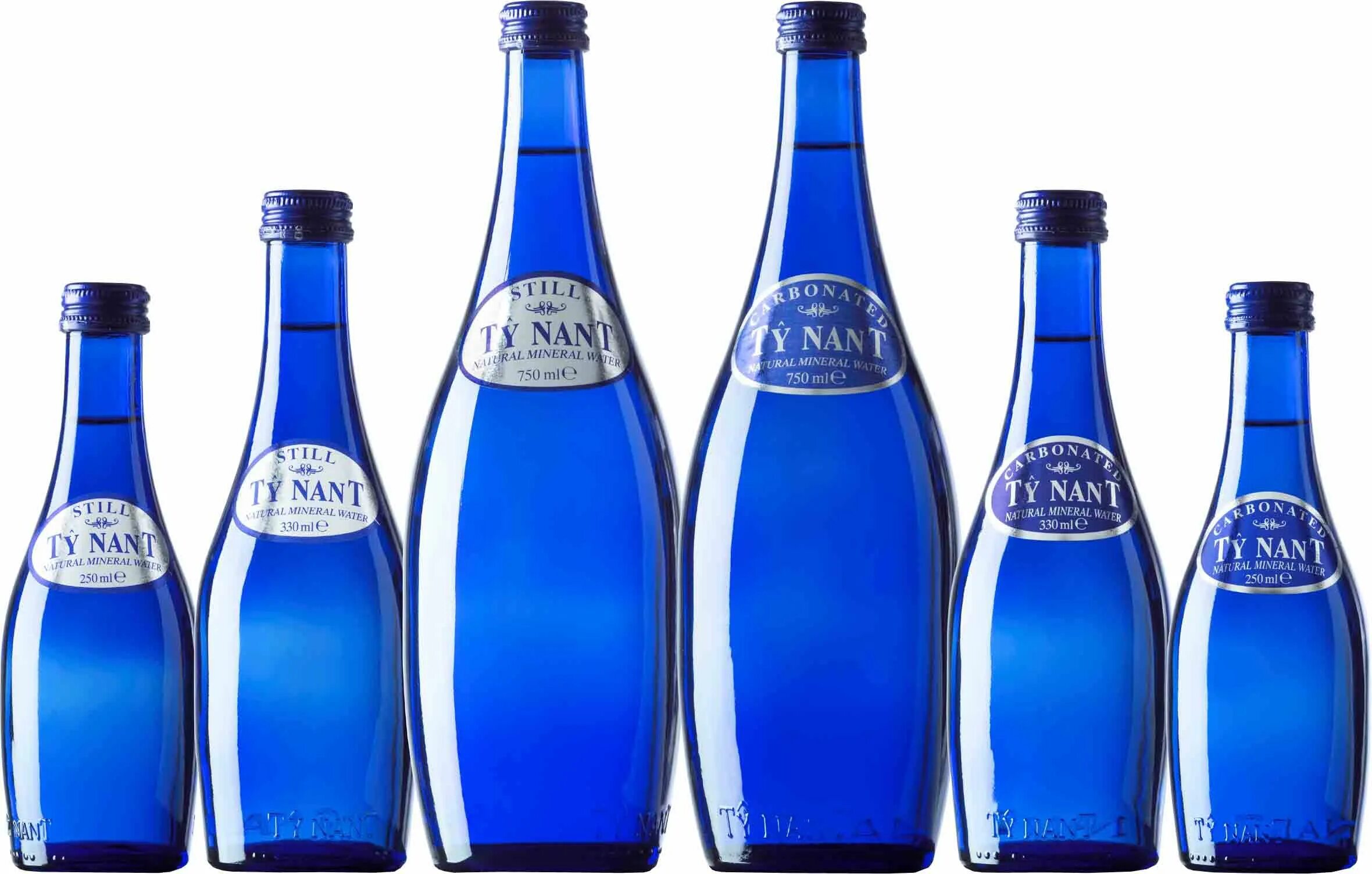 Вода в синей бутылке