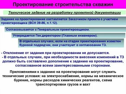 Проектирование скважин
