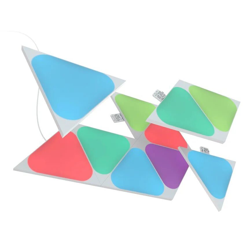 Shaped mini. Nanoleaf shapes mini triangles. nanoleaf aurora smarter kit (9 панелей). мини треугольники. expanding triangle.