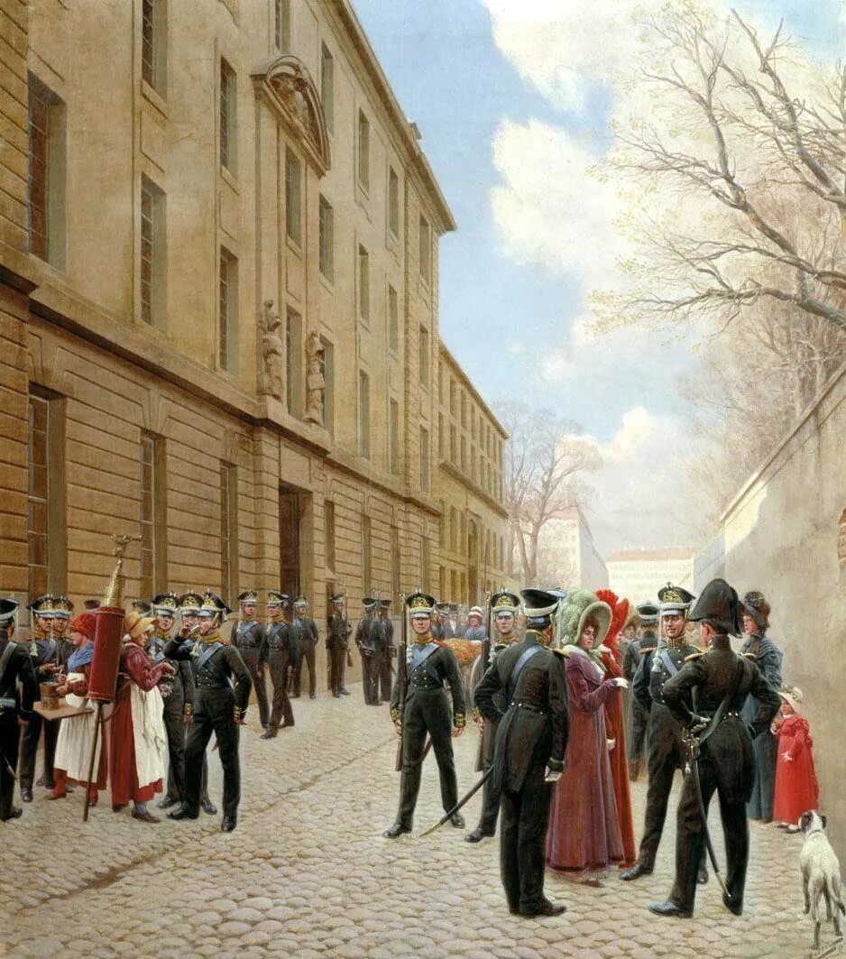 Гвардейский экипаж в Париже 1814 год. Русская армия в Париже 1814.