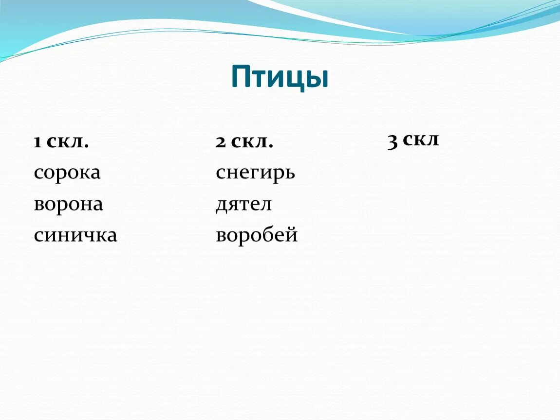 Синица склонение. 1 2 3 Скл. Воробей 1 скл. Склонение слова ворона. Просклонять слово синий