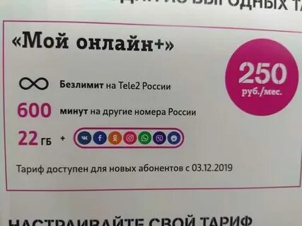 Тарифы теле2 12 2021