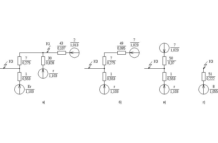 Короткое замыкание схема замещения. Схема замещения токов короткого замыкания. Схема замещения для расчета токов короткого замыкания. Точки кз на схеме. Схема замещения для точек кз.